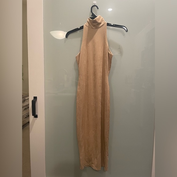 LUX LA tan suede midi dress - Picture 4 of 5